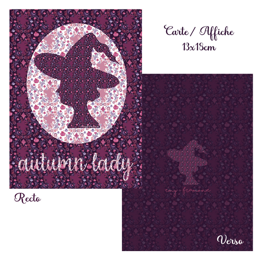 Carte/Affiche "Autumn Lady"