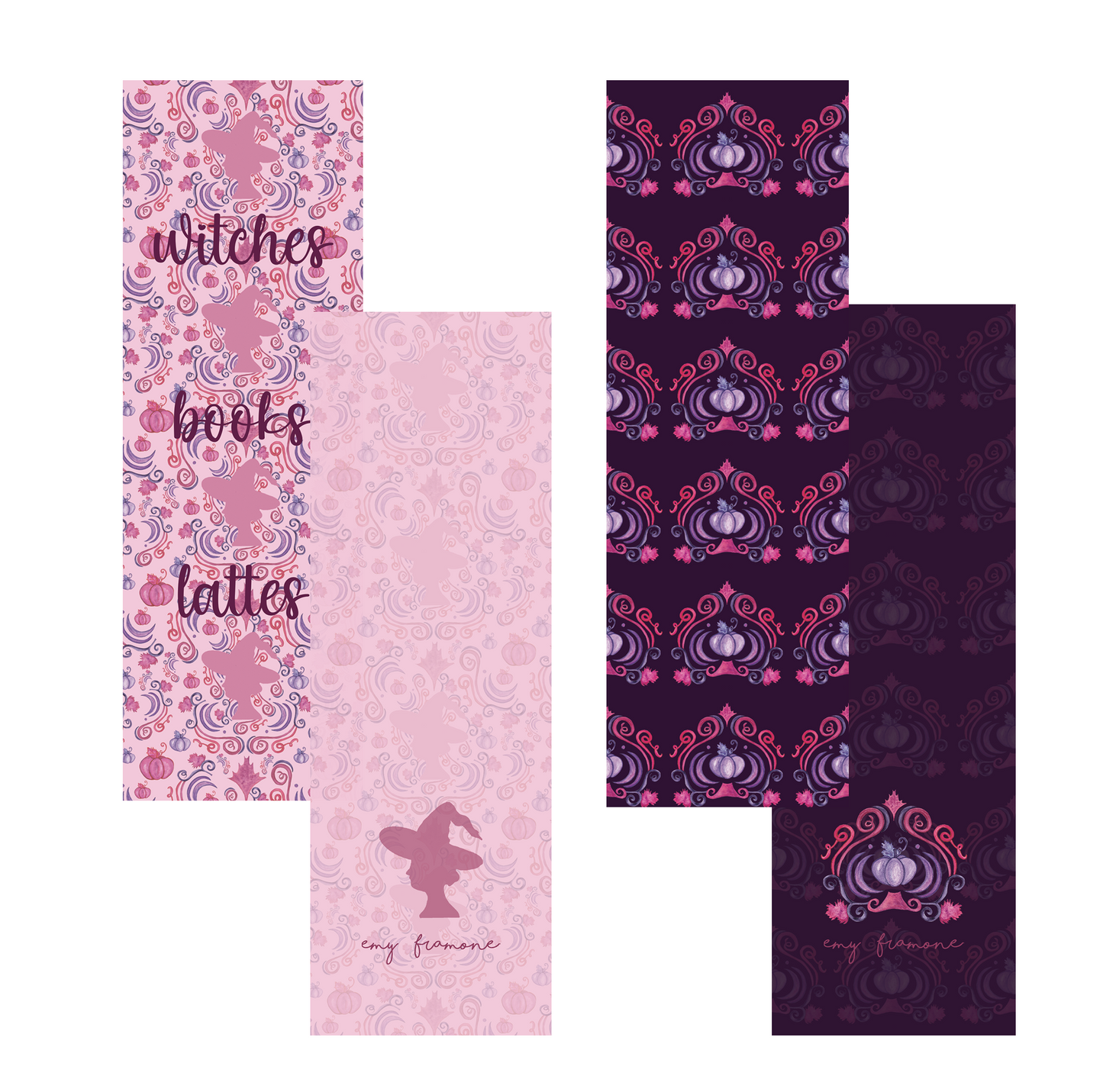 Pack de 4 Marque-pages poche