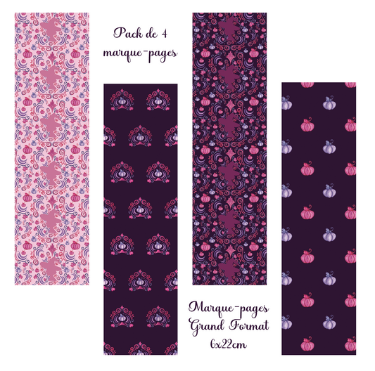 Pack de 4 Marque-pages Grand format