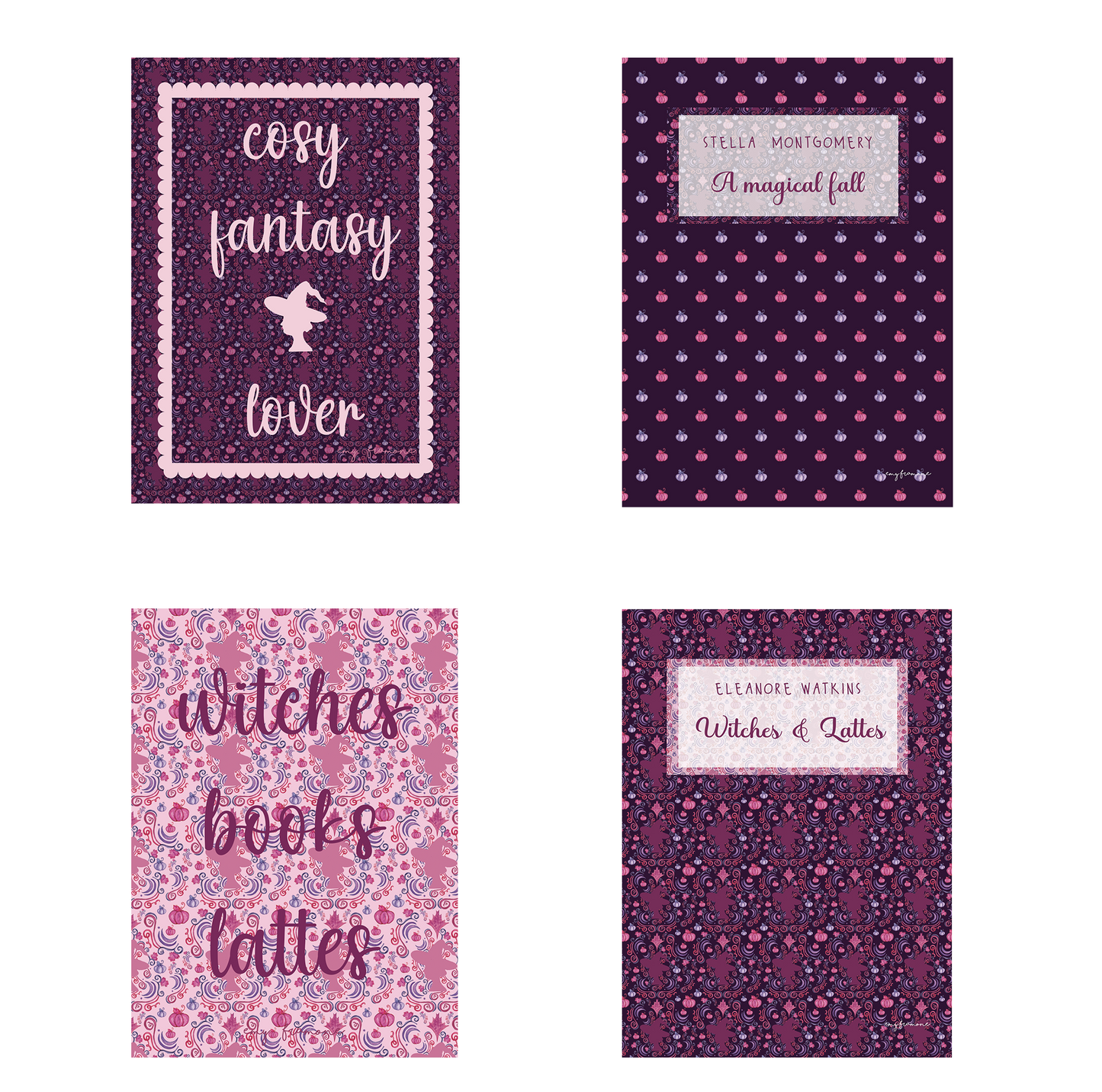 Pack de 4 cartes A6 "Un automne magique"