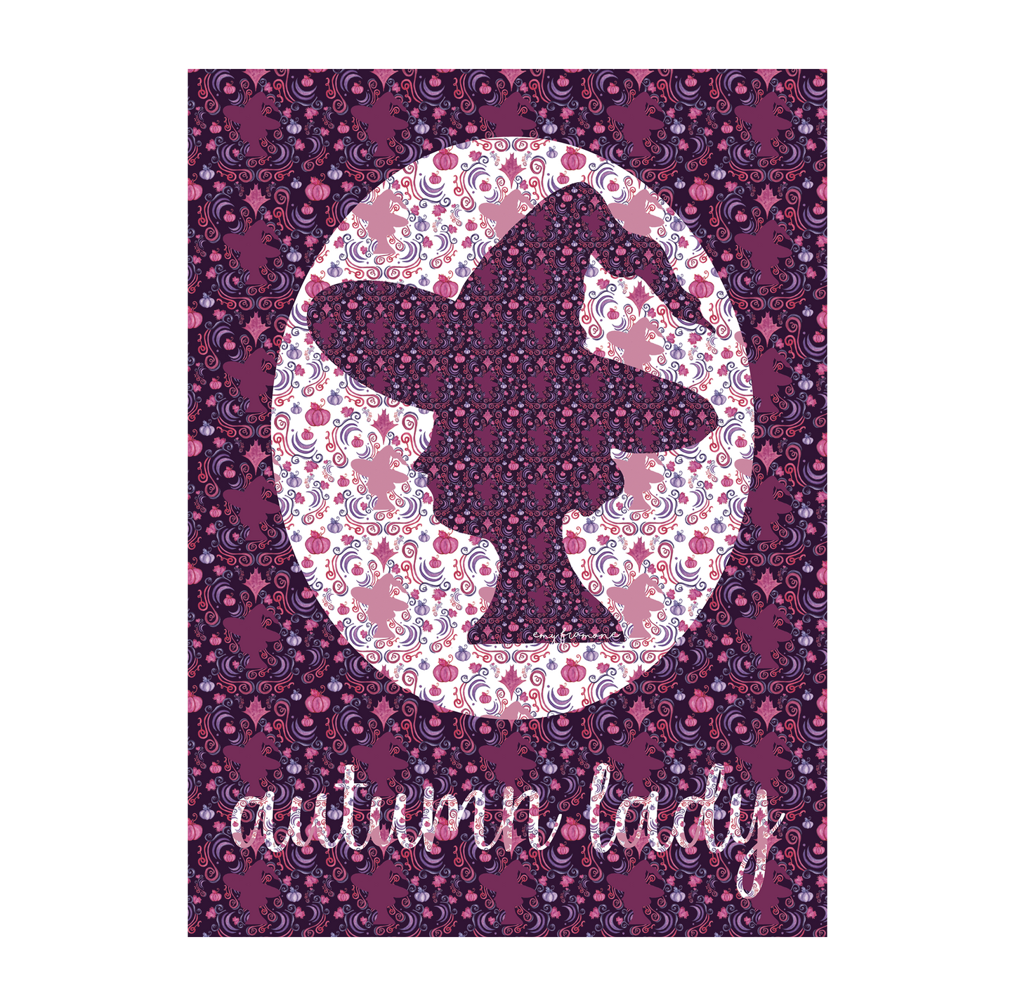 Carte/Affiche "Autumn Lady"