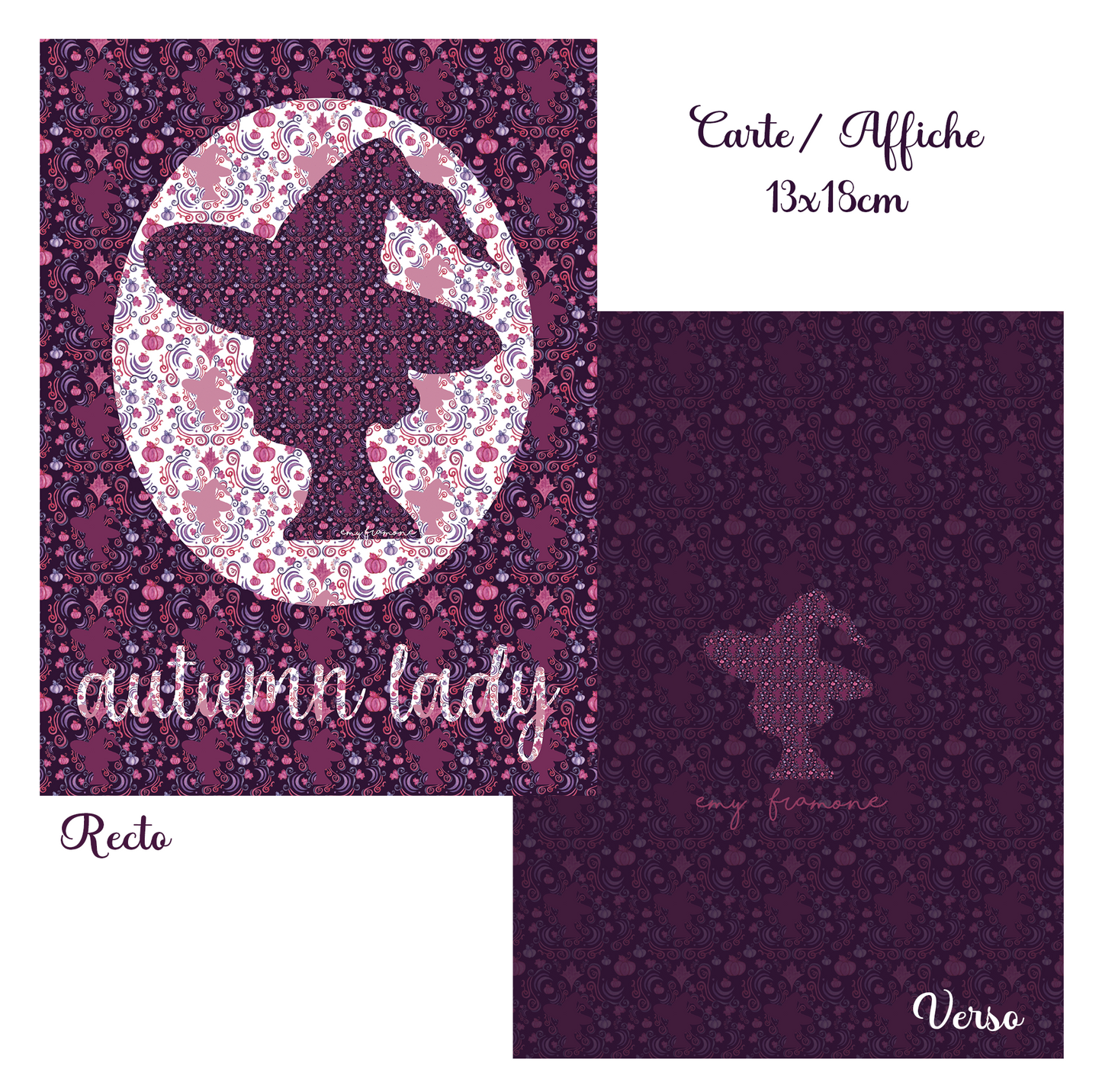 Carte/Affiche "Autumn Lady"