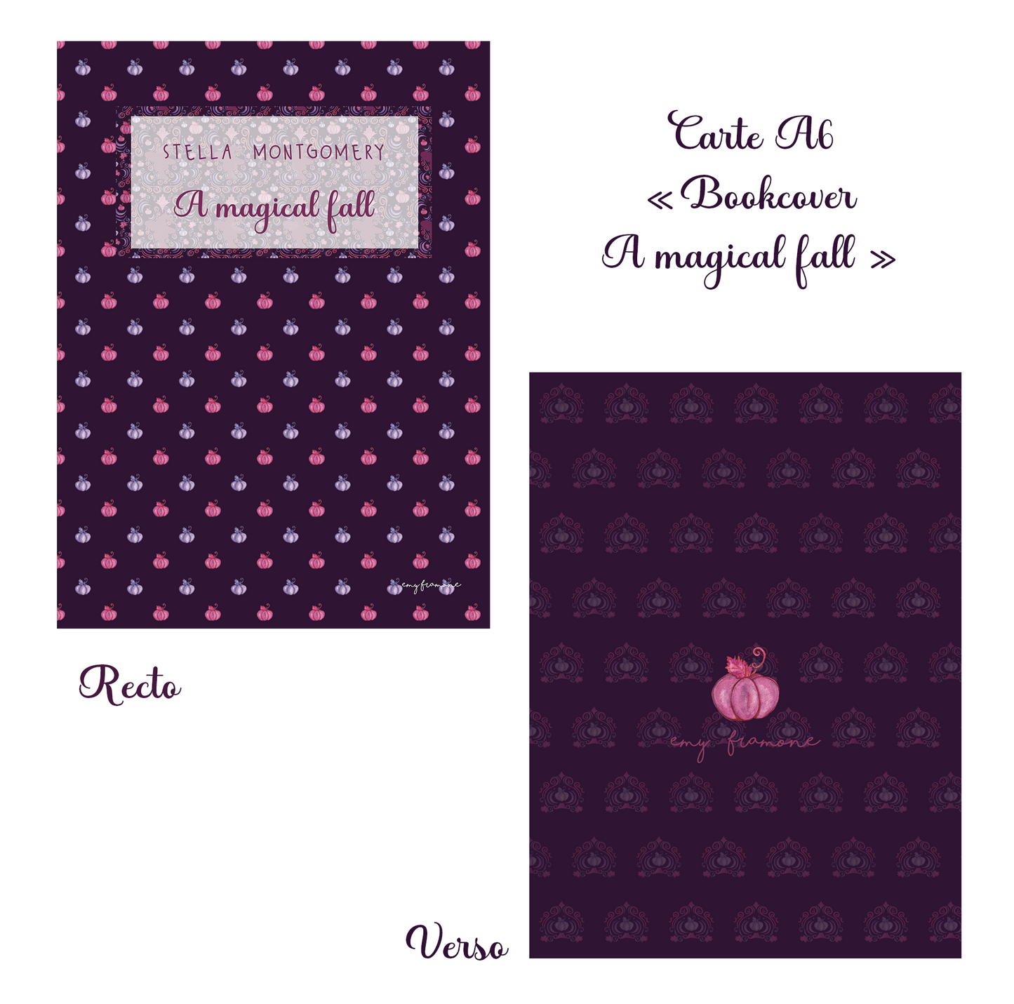 Pack de 4 cartes A6 "Un automne magique"