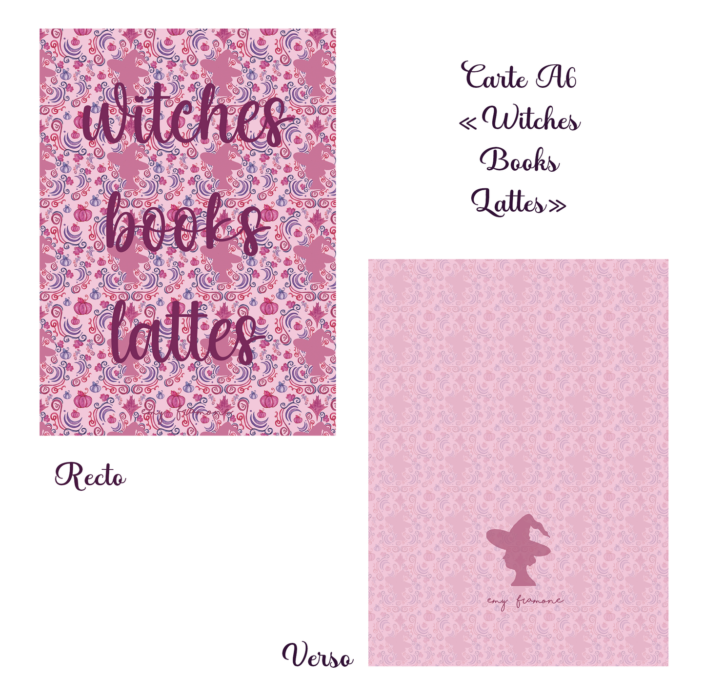 Pack de 4 cartes A6 "Un automne magique"