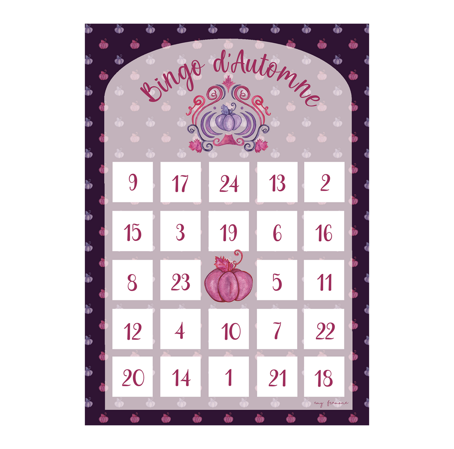 Bingo d'automne