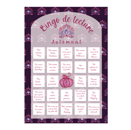 Bingo de lecture automnal